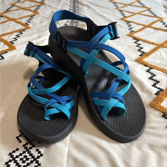 Chaco Women's Sandals with Blue Straps - Picture 1 of 6